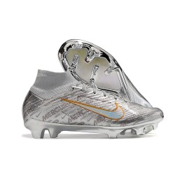 Nike Air Zoom Mercurial Superfly 9 Elite FG Silver