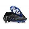 Nike Air Zoom Mercurial Superfly 9 Elite FG Svart Blå Nike Air Zoom Mercurial Superfly 9 Elite FG Svart Blå