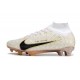 Nike Zoom Mercurial Superfly 9 Elite FG Vit Svart Guld