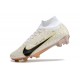 Nike Zoom Mercurial Superfly 9 Elite FG Vit Svart Guld
