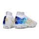 Nike Zoom Mercurial Superfly 9 Elite FG Vit Blå Guld
