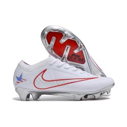 Nike Zoom Mercurial Vapor 15 Elite FG Vit Röd