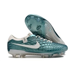Nike Tiempo Legend 10 Elite Fotbollssko för Gräs Emerald - Turkos Vit LIMITED EDITION