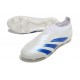 adidas Predator Elite Snörlösa FG Vit Blå