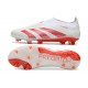 adidas Predator Elite Snörlösa FG Vit Röd
