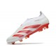 adidas Predator Elite Snörlösa FG Vit Röd