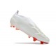 adidas Predator Elite Snörlösa FG Vit Röd