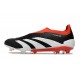 adidas Predator Elite Snörlösa FG Solar Energy Svart Vit Röd