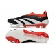 adidas Predator Elite Snörlösa FG Solar Energy Svart Vit Röd