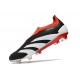 adidas Predator Elite Snörlösa FG Solar Energy Svart Vit Röd