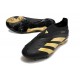 adidas Predator Elite Snörlösa FG Svart Guld 