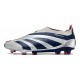adidas Predator Elite Snörlösa FG Silver Svart Röd