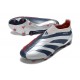 adidas Predator Elite Snörlösa FG Silver Svart Röd