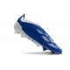 adidas Predator Elite Snörlösa FG Blå Vit