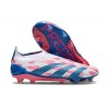 adidas Predator Elite Snörlösa FG Reemergence - Vit Blå Rosa