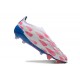 adidas Predator Elite Snörlösa FG Reemergence - Vit Blå Rosa