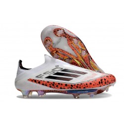 Fotbollsskor Adidas F50+ LL FG X Messi Vit Svart Röd 