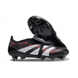 Adidas Predator Elite Fold-over Tongue FG Svart Grå Röd 