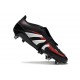 Adidas Predator Elite Fold-over Tongue FG Svart Grå Röd 