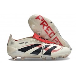 Adidas Predator Elite Fold-over Tongue FG Beige Svart Röd