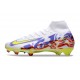 Nike Air Zoom Mercurial Superfly 10 Elite FG Vit Gul Lila