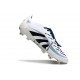 Adidas Predator Elite Fold-over Tongue FG Vit Svart Cyan