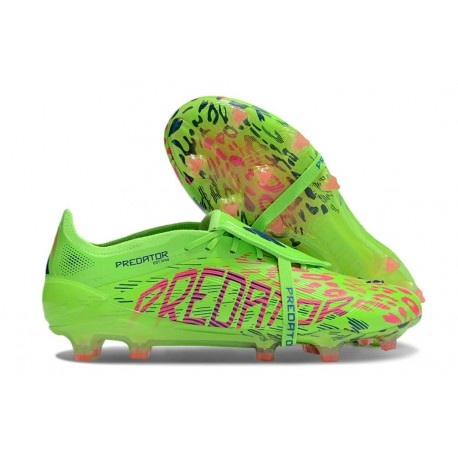 Adidas Predator Elite Fold-over Tongue FG Grön Rosa