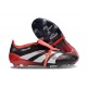 Adidas Predator Elite Fold-over Tongue FG Svart Vit Röd 