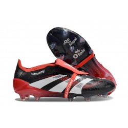 Adidas Predator Elite Fold-over Tongue FG Svart Vit Röd 