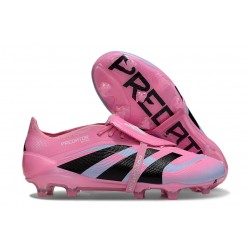 Adidas Predator Elite Fold-over Tongue FG Rosa Svart