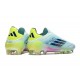 Adidas F50 Elite Snörlös FG Blå Gul