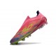 Adidas F50 Elite Snörlös FG Rosa Gul Lila