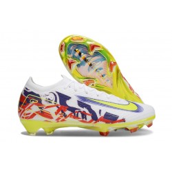 Nike Air Zoom Mercurial Vapor 16 Elite FG Vit Gul Lila Röd