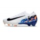 Nike Air Zoom Mercurial Vapor 16 Elite FG Vit Svart Blå