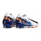 Nike Air Zoom Mercurial Vapor 16 Elite FG Vit Svart Blå