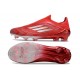 Adidas F50 Elite Snörlös FG Röd Silver