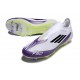 Adidas F50 Elite Snörlös FG X Messi Vit Svart Lila