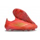 Adidas F50 Elite Snörlös FG Röd Guld