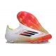 Adidas F50 Elite Snörlös FG Vit Röd Svart
