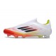 Adidas F50 Elite Snörlös FG Vit Röd Svart