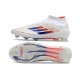 Fotbollsskor Adidas F50 Elite Mid FG Vit Röd Blå