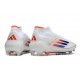 Fotbollsskor Adidas F50 Elite Mid FG Vit Röd Blå