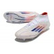 Fotbollsskor Adidas F50 Elite Mid FG Vit Röd Blå