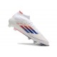 Fotbollsskor Adidas F50 Elite Mid FG Vit Röd Blå