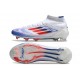 Fotbollsskor Adidas F50 Elite Mid FG Vit Röd Blå