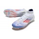 Fotbollsskor Adidas F50 Elite Mid FG Vit Röd Blå