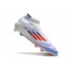 Fotbollsskor Adidas F50 Elite Mid FG Vit Röd Blå