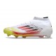 Fotbollsskor Adidas F50 Elite Mid FG Vit Röd Gul