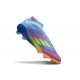 Fotbollsskor Adidas F50 Elite Mid FG Blå Gul Rosa