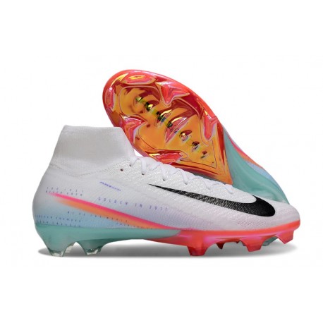 Nike Zoom Mercurial Superfly X Elite FG Vit Svart Orange